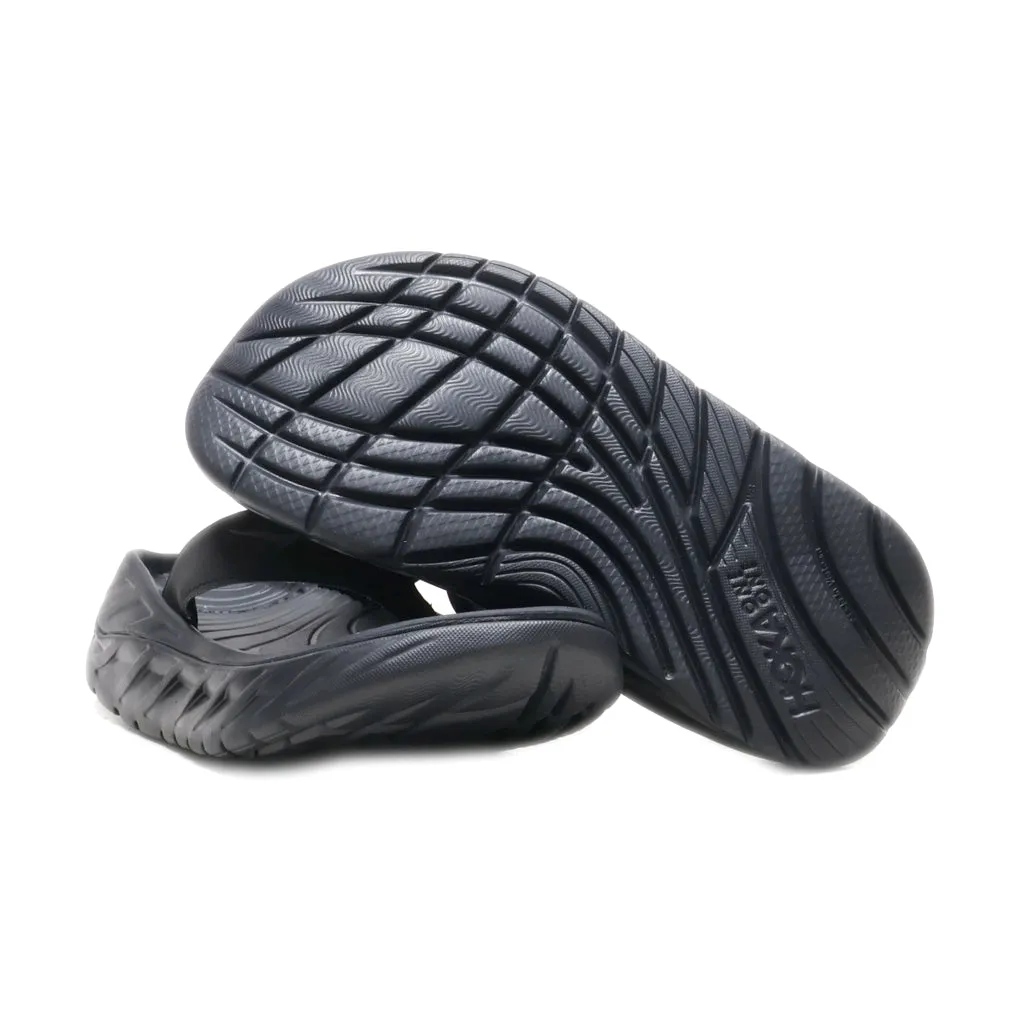 Hoka Flip Flops Rubber Black Colour For Men