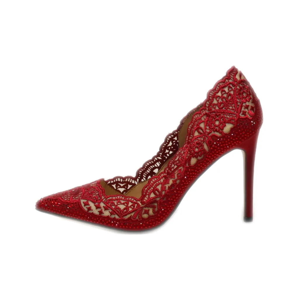 I.N.C High-Heel Shoes Leather Red Colour For Women