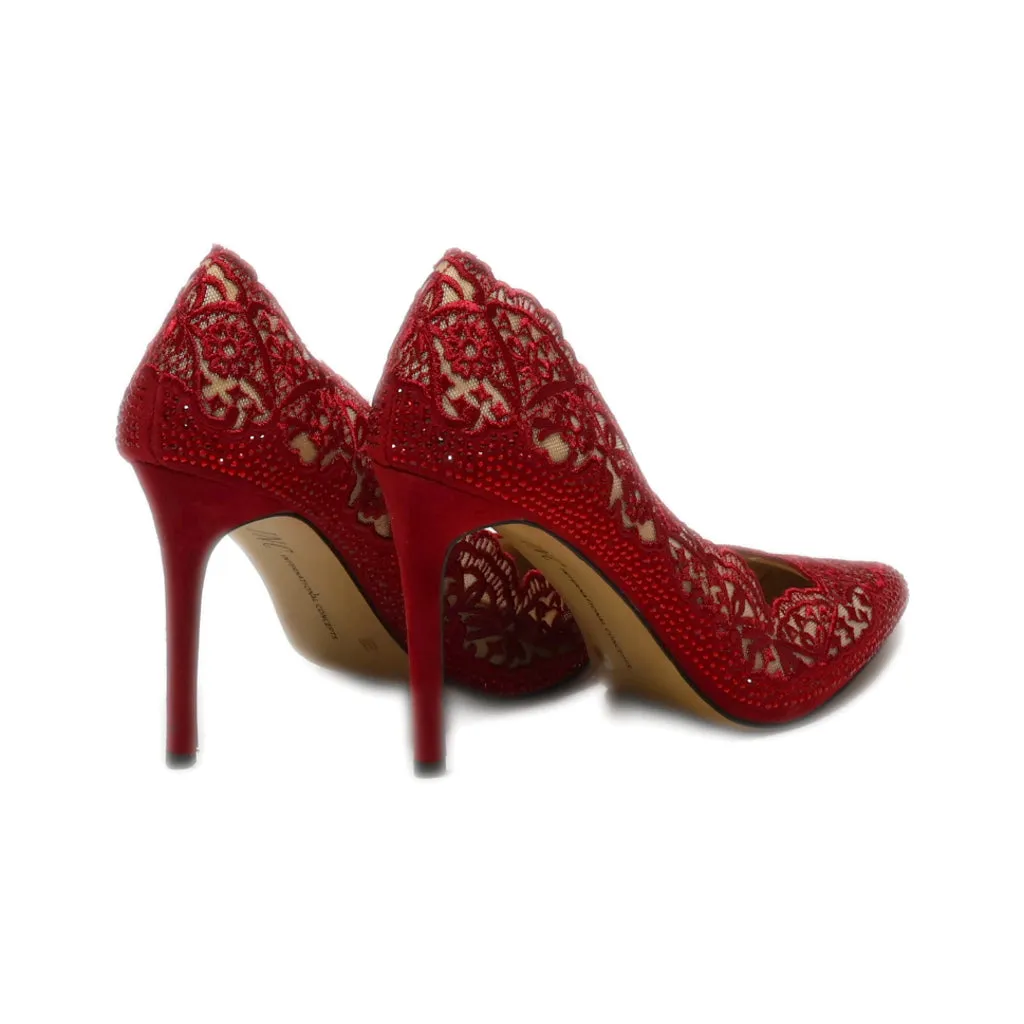 I.N.C High-Heel Shoes Leather Red Colour For Women