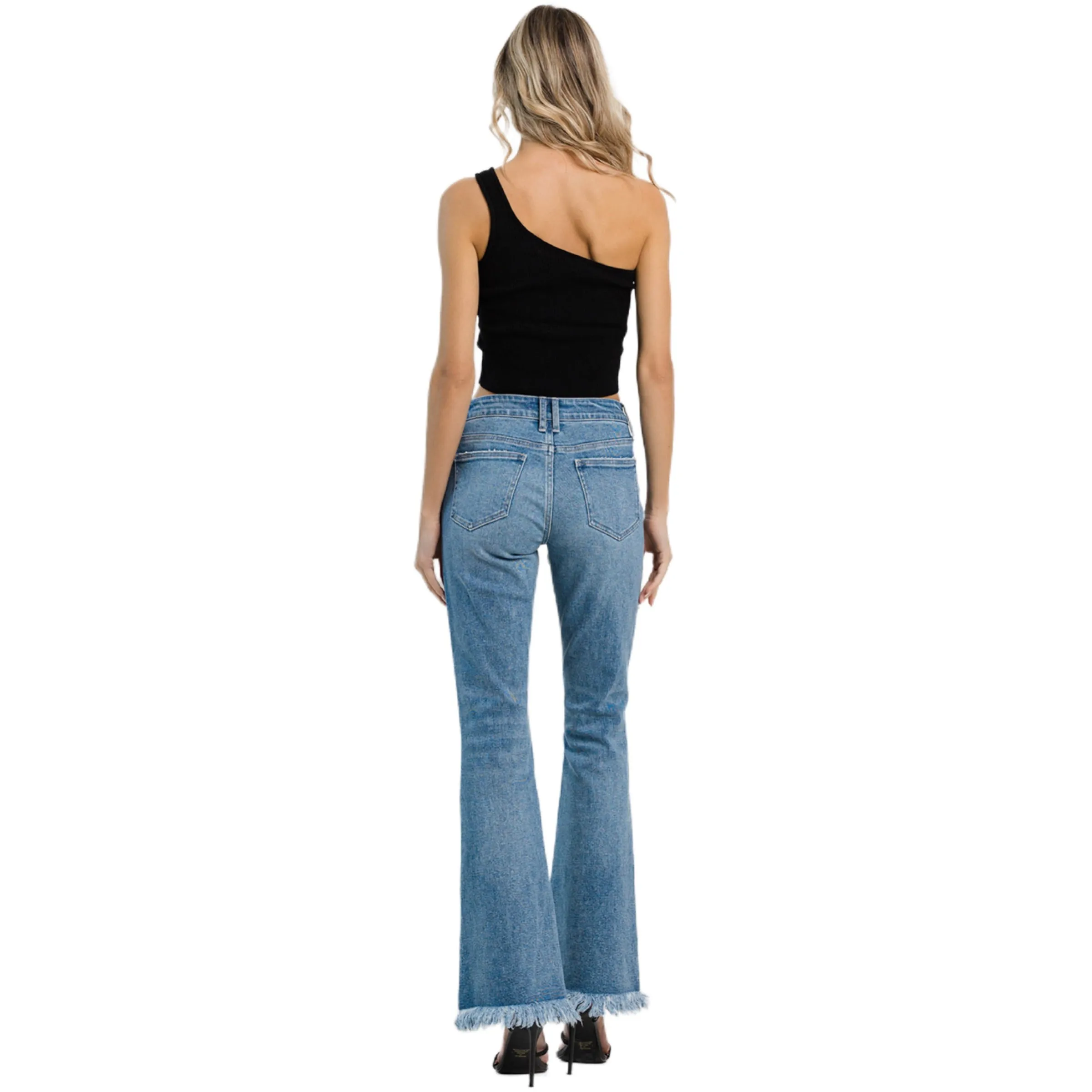 Jelly Jeans Denim Long Fringe Hems Boot Cut All Sizes Available 1, 3, 5, 7, 9, 11, 13