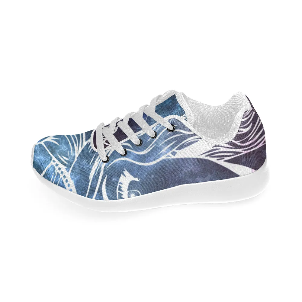 Kids Taurus Zodiac Print Canvas Sneakers