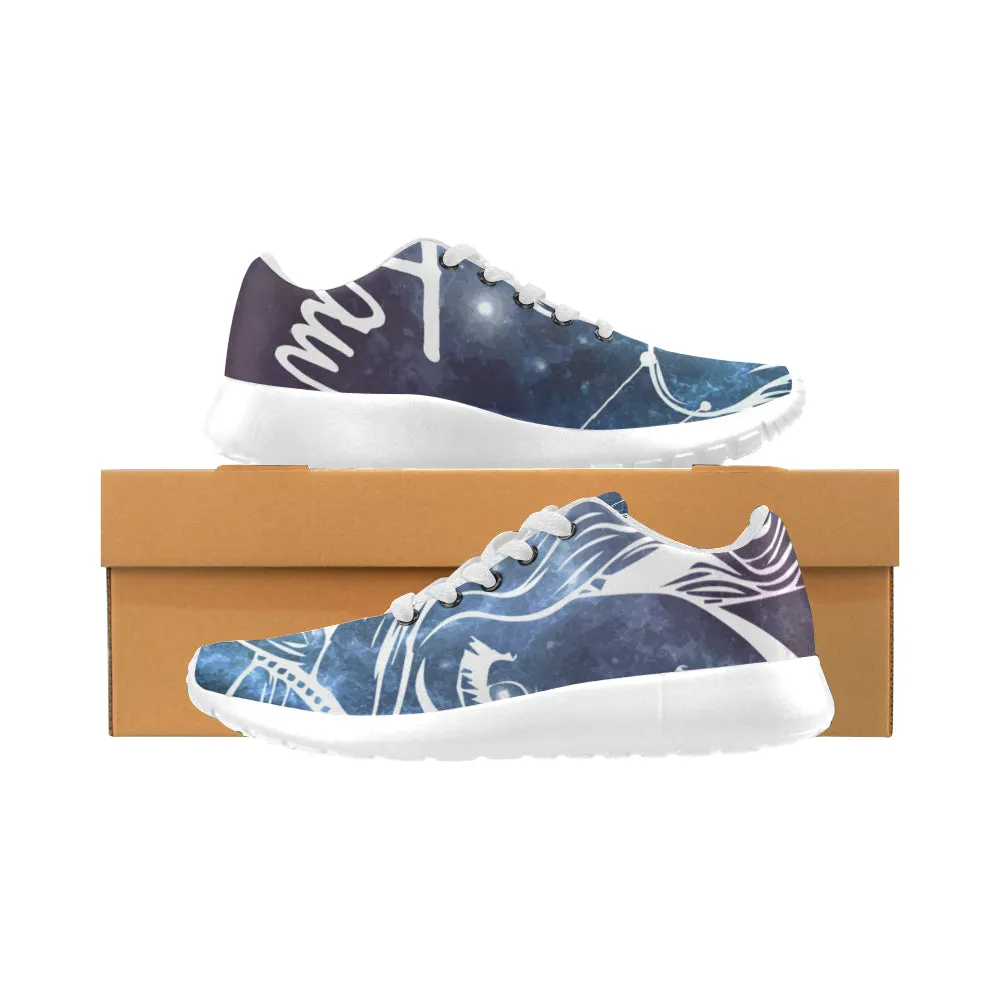 Kids Taurus Zodiac Print Canvas Sneakers