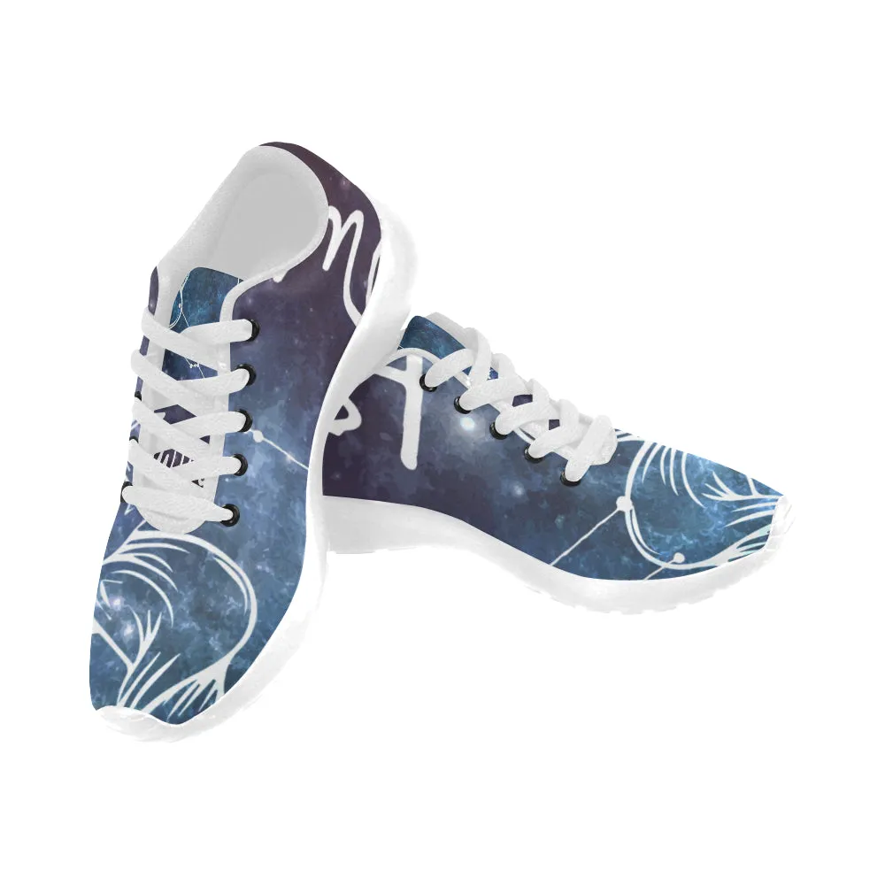 Kids Taurus Zodiac Print Canvas Sneakers