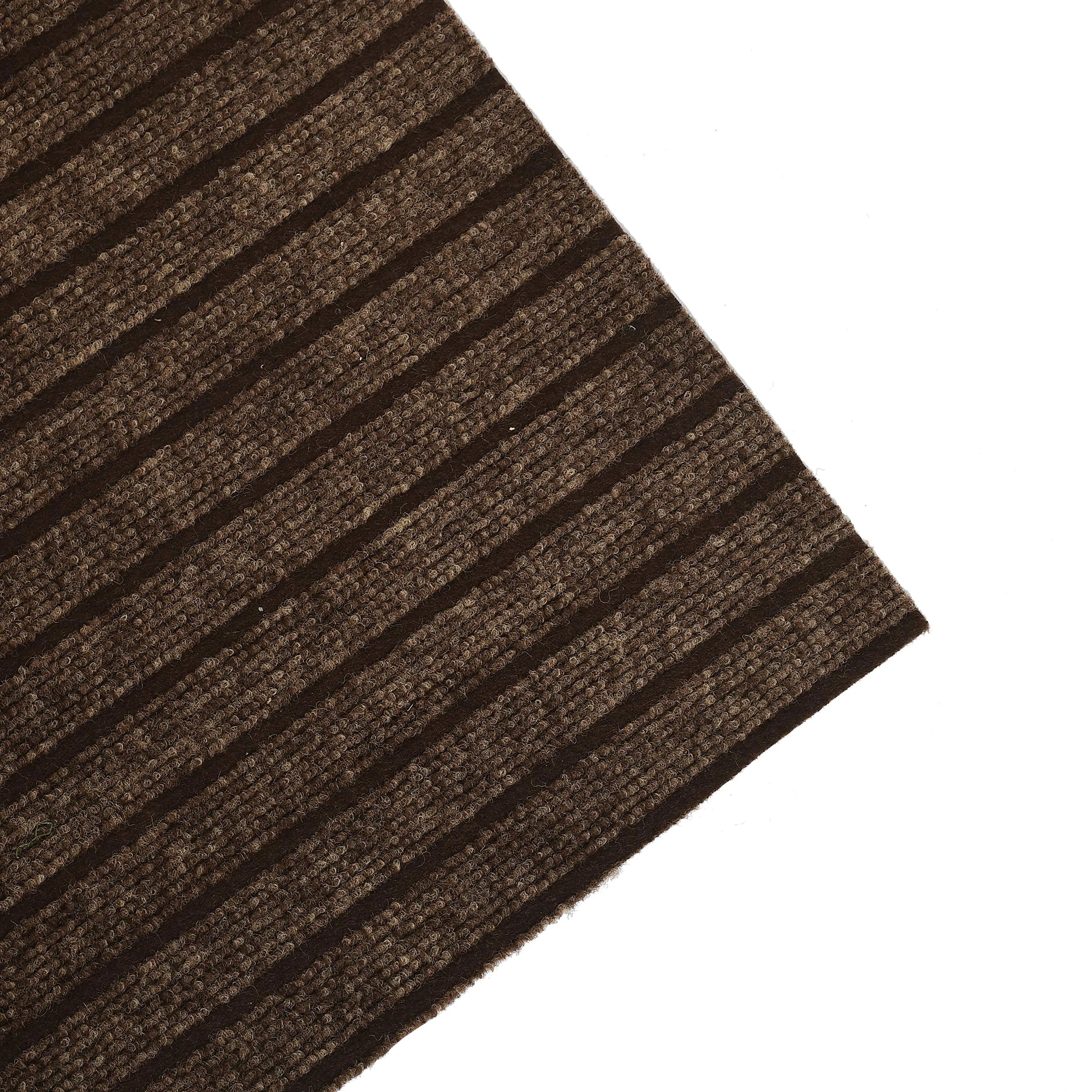 Kuber Industries Anti Slip, Durable & Washable Outdoor & Indoor Welcome Mat, Dirt and Dust Absorber- Pack of 2-16"x24"(Brown), HS_36_KUBMART018404