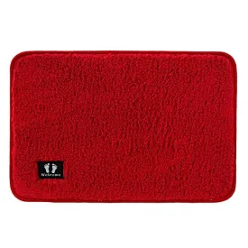 Kuber Industries Floor |Stylish Door Mat|Durable & Easy to Maintain|Multi-Utility Floor for Living Room,Bedroom,Bathroom,Kitchen,Entrances|40 x 60 cm,Red, Pack of 10