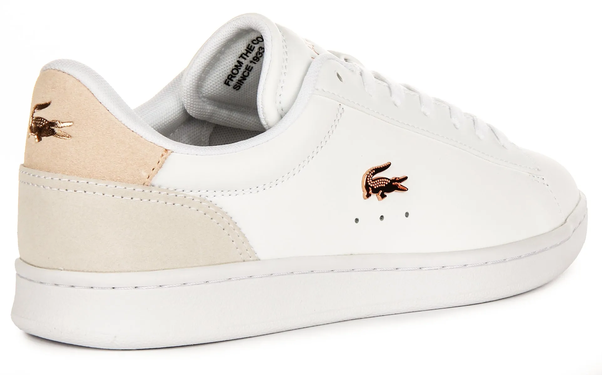 Lacoste Carnaby Set In White Pink For Women