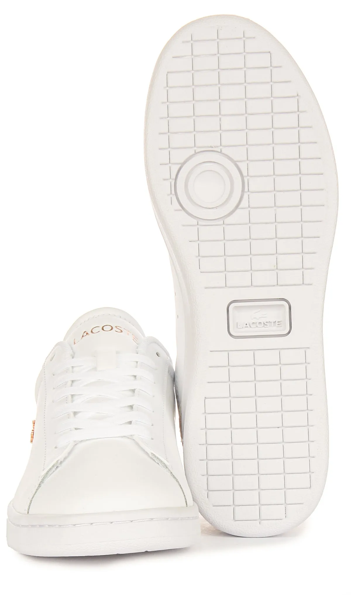 Lacoste Carnaby Set In White Pink For Women