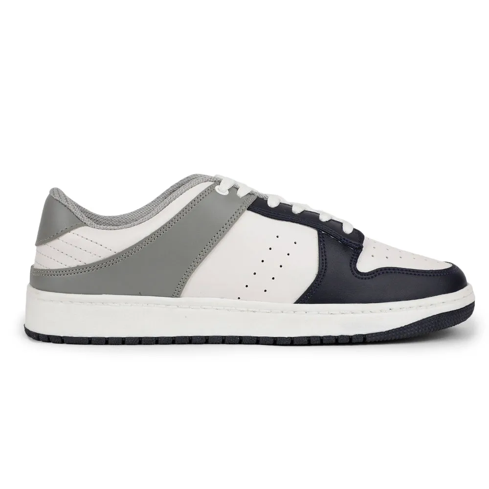 Leap7x Casual Grey Lacing Sneakers For Men SPORTSTAR By Liberty