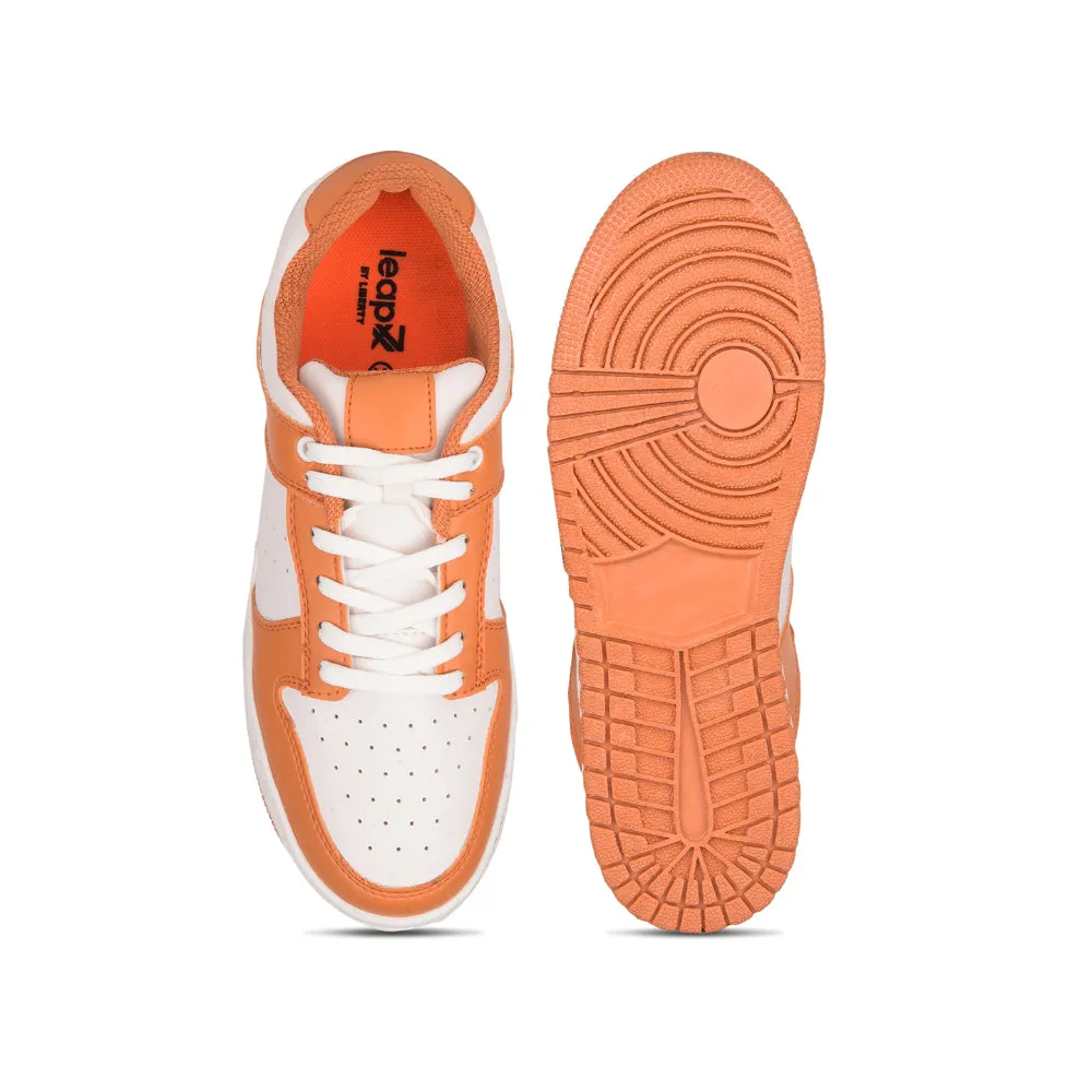 Leap7x Casual Orange Lacing Sneakers For Men SPORTSTAR By Liberty