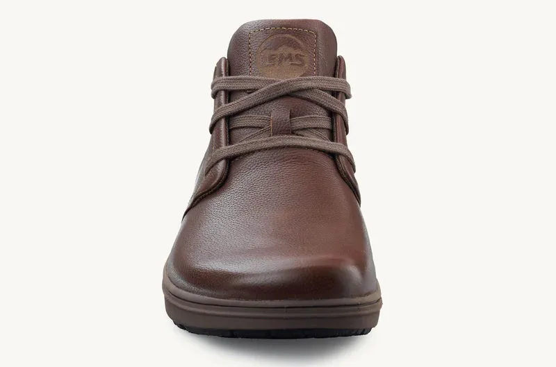 Lems Chukka Boot GRIP LEATHER Unisex - Chestnut