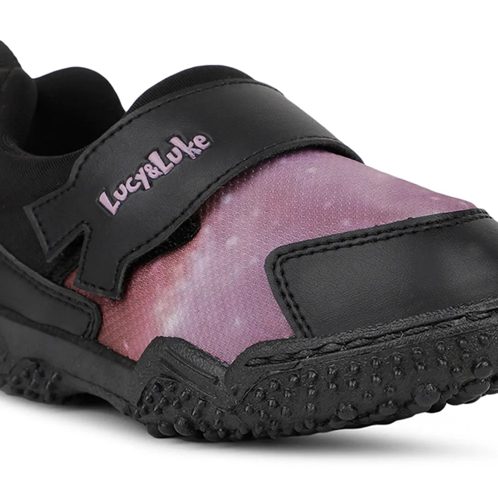 Lucy & Luke Casual Purple Non Lacing Shoes For Kids 8005-50E By Liberty