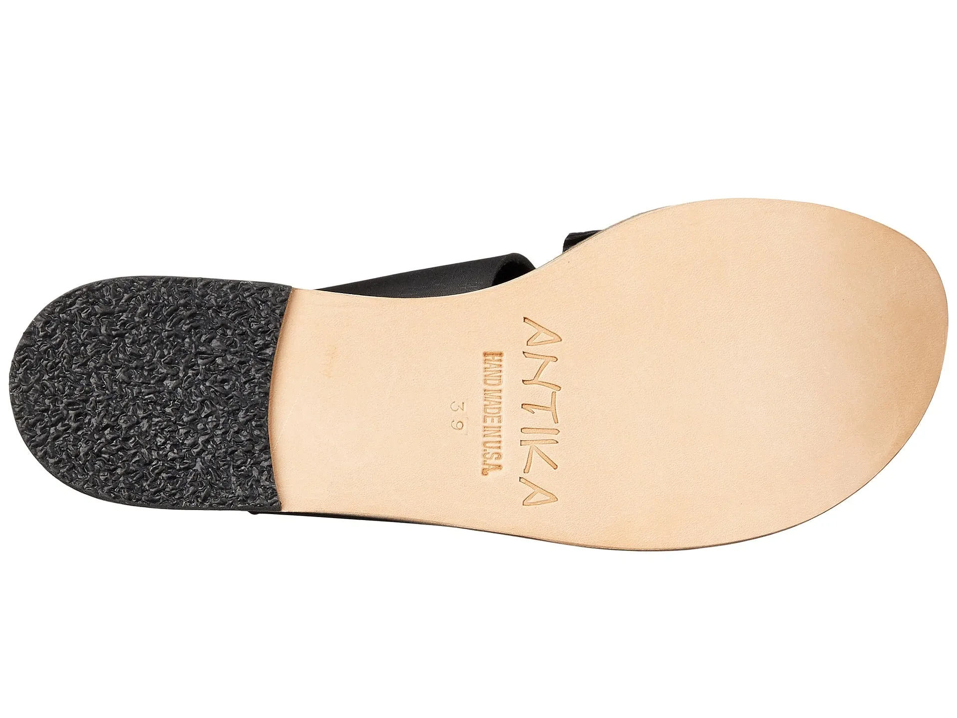 Melrose Avenue - Toe Loop With Snake Skin Leather Sandal | Black