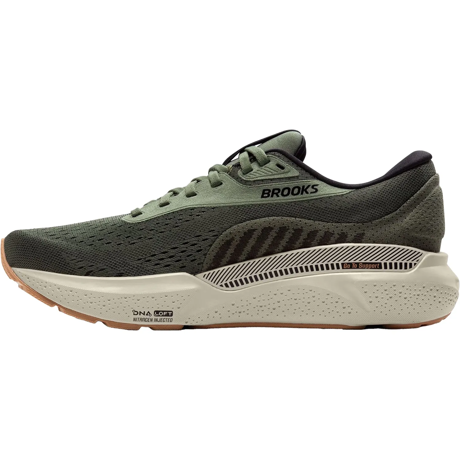 Men's Brooks Adrenaline GTS 24 Thyme/Black/Pelican Mesh