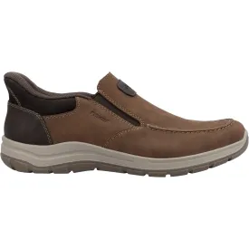 Men's Rieker 03655-24 Hands-Free Slip-On Brown Leather