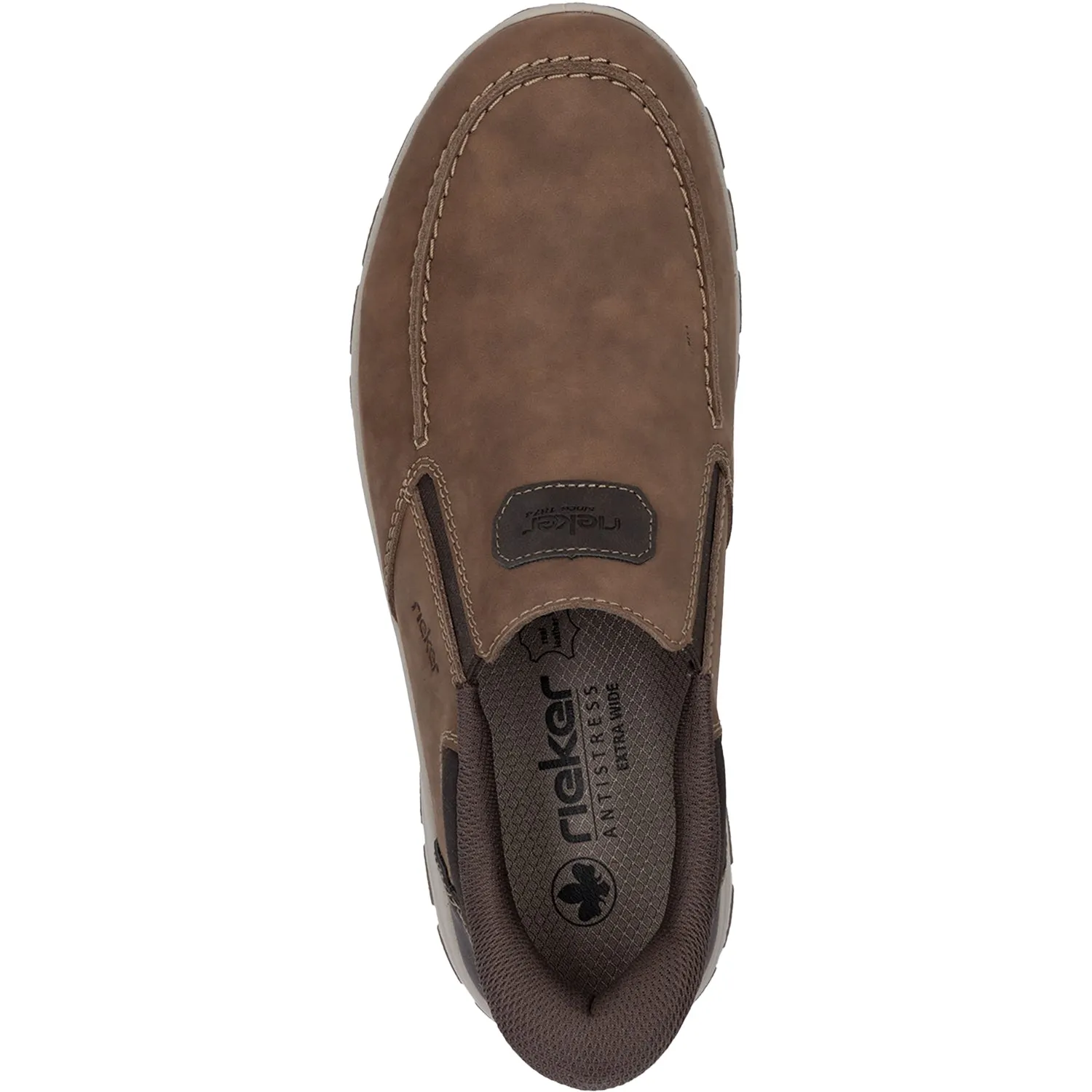 Men's Rieker 03655-24 Hands-Free Slip-On Brown Leather