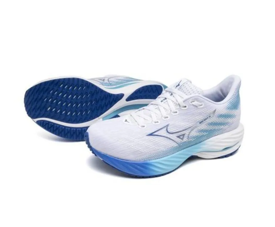 Mizuno Women's Wave Rider 28 - White/Mugen Blue