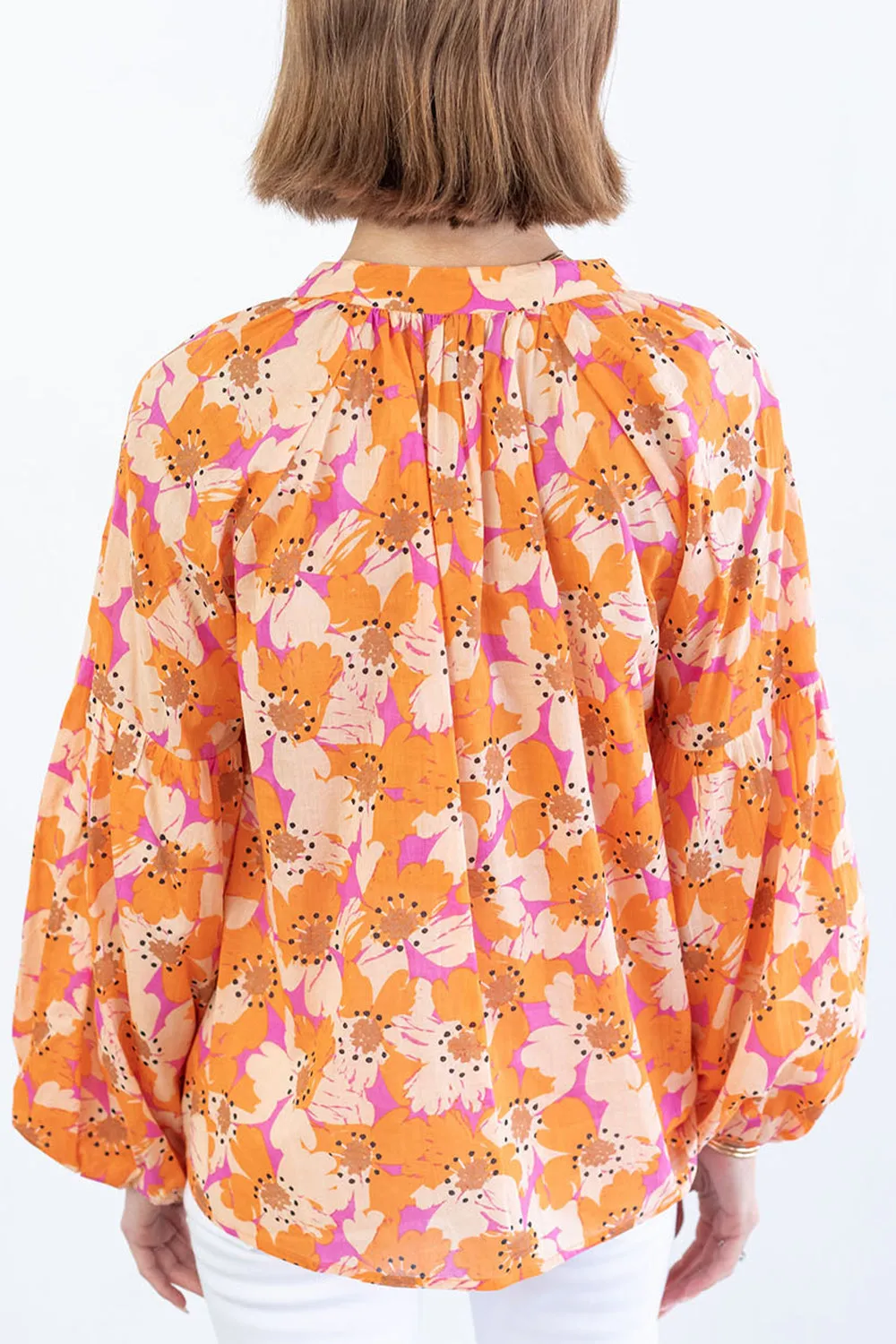 Nsquared Printed Balloon Sleeve Top