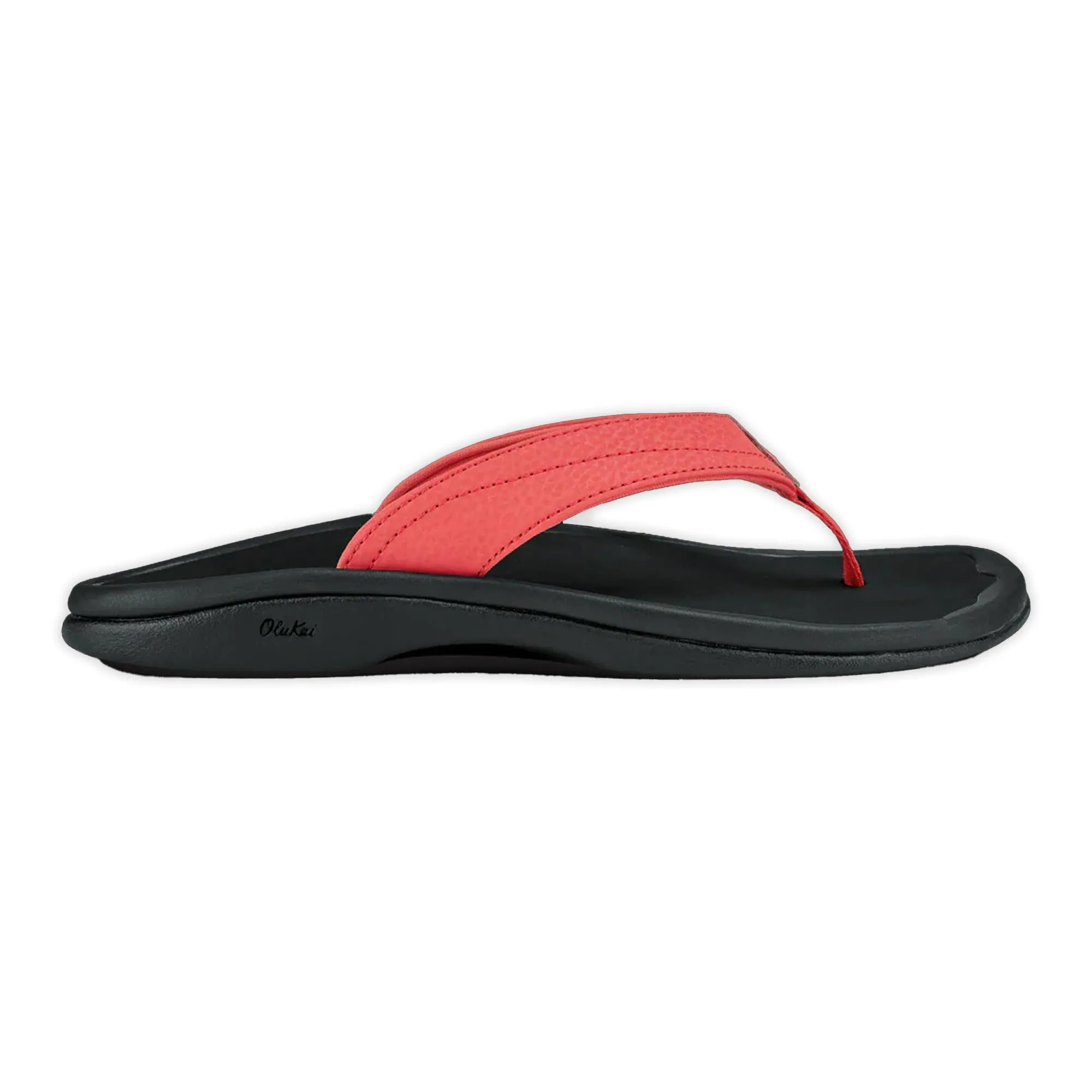 OluKai 'Ohana Women's Sandals - Hot Coral/Black