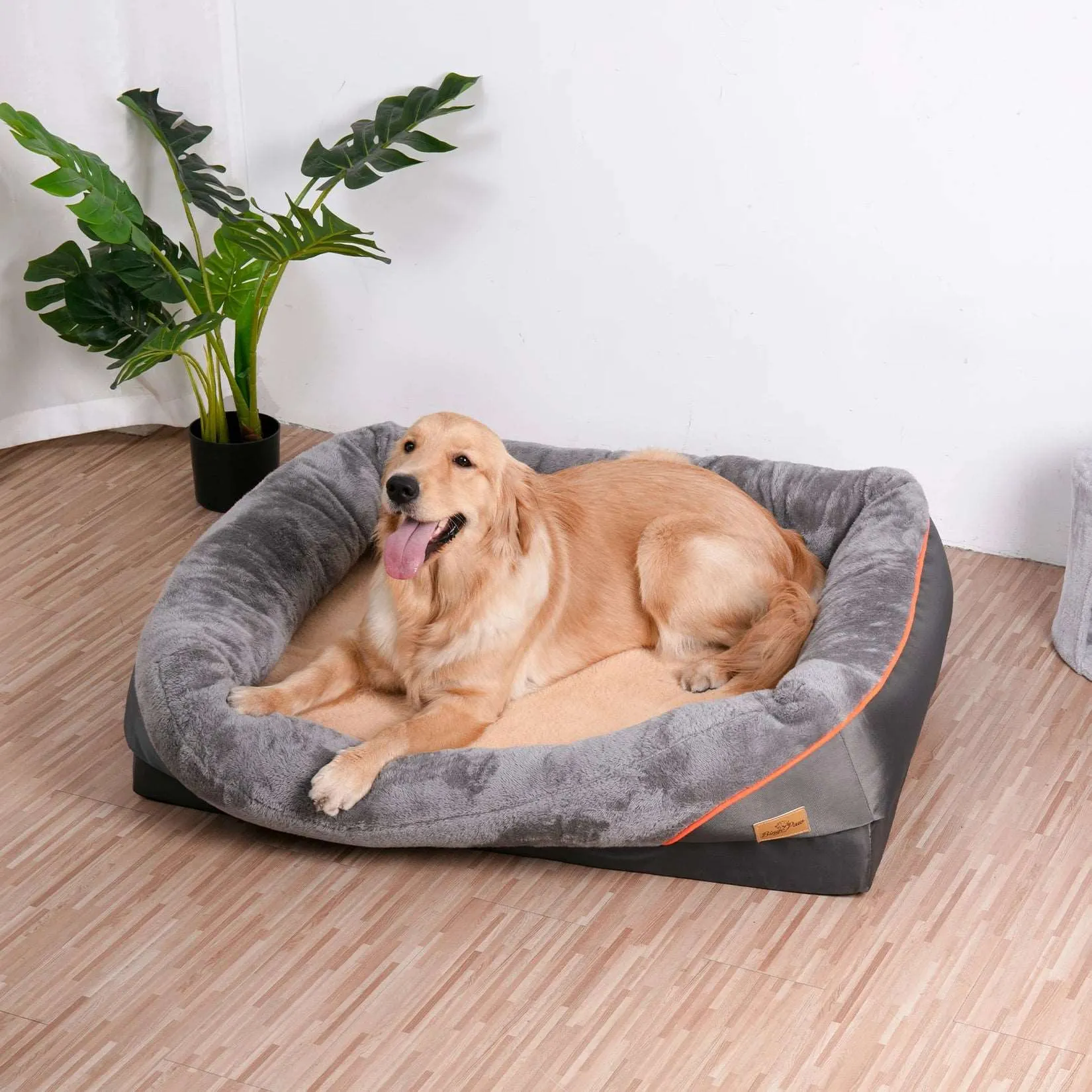 Orthopedic Dog Bed with Bolster – Supportive & Comfortable