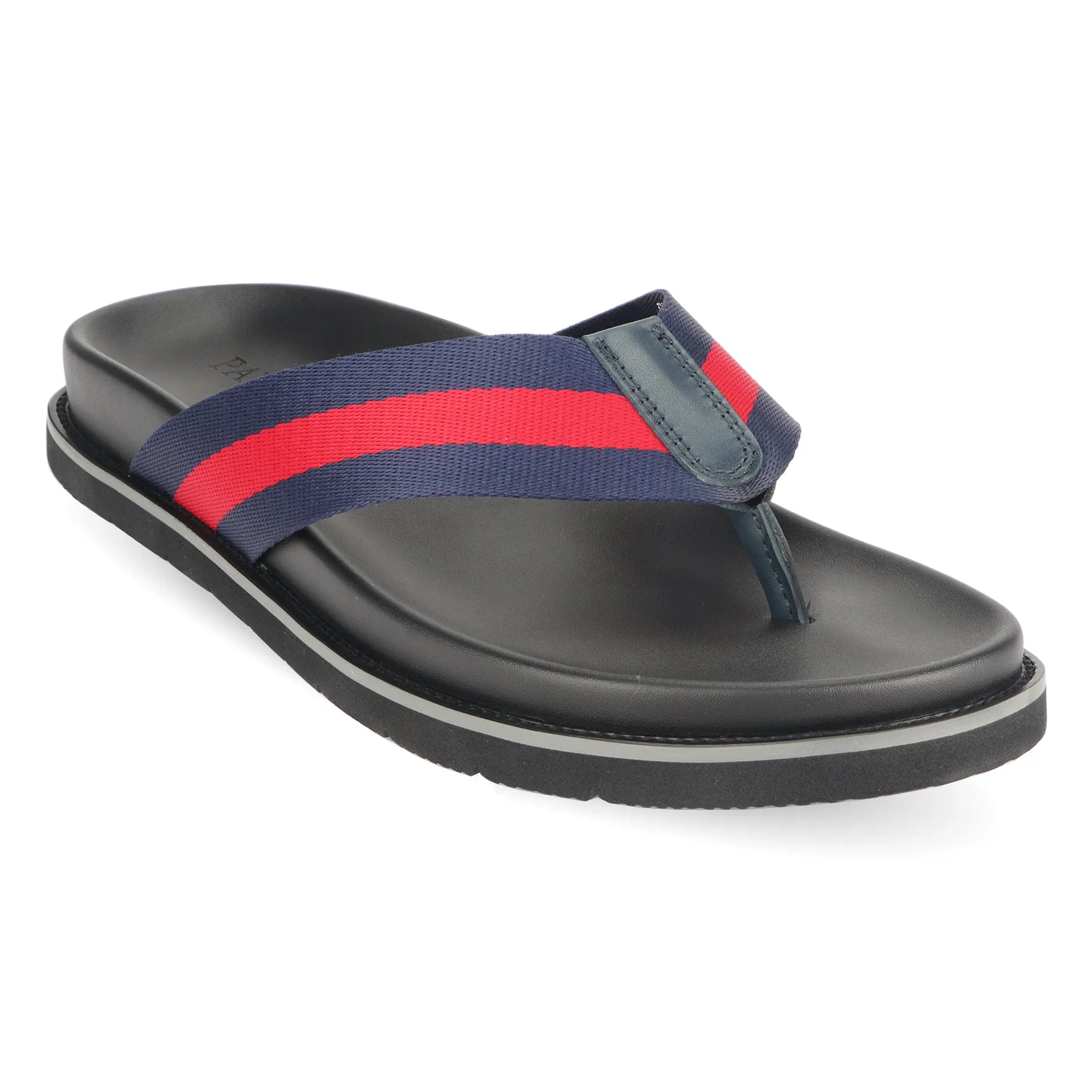 Pavers England stripped webbing toepost sandal