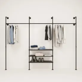 PELLE METAL – Standing closet rails industrial | industrial standing closet rails