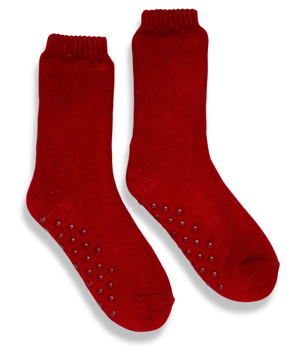 Red - The Ribbon luxury Eskimo-style fleece socks