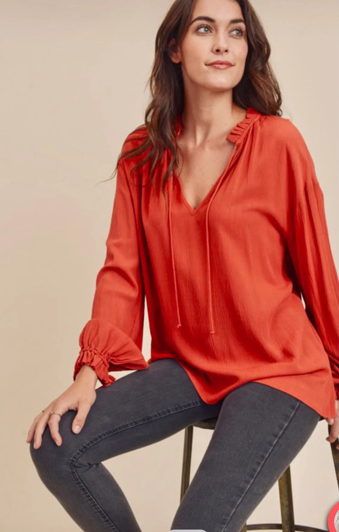 Ruffled Collar Blouse