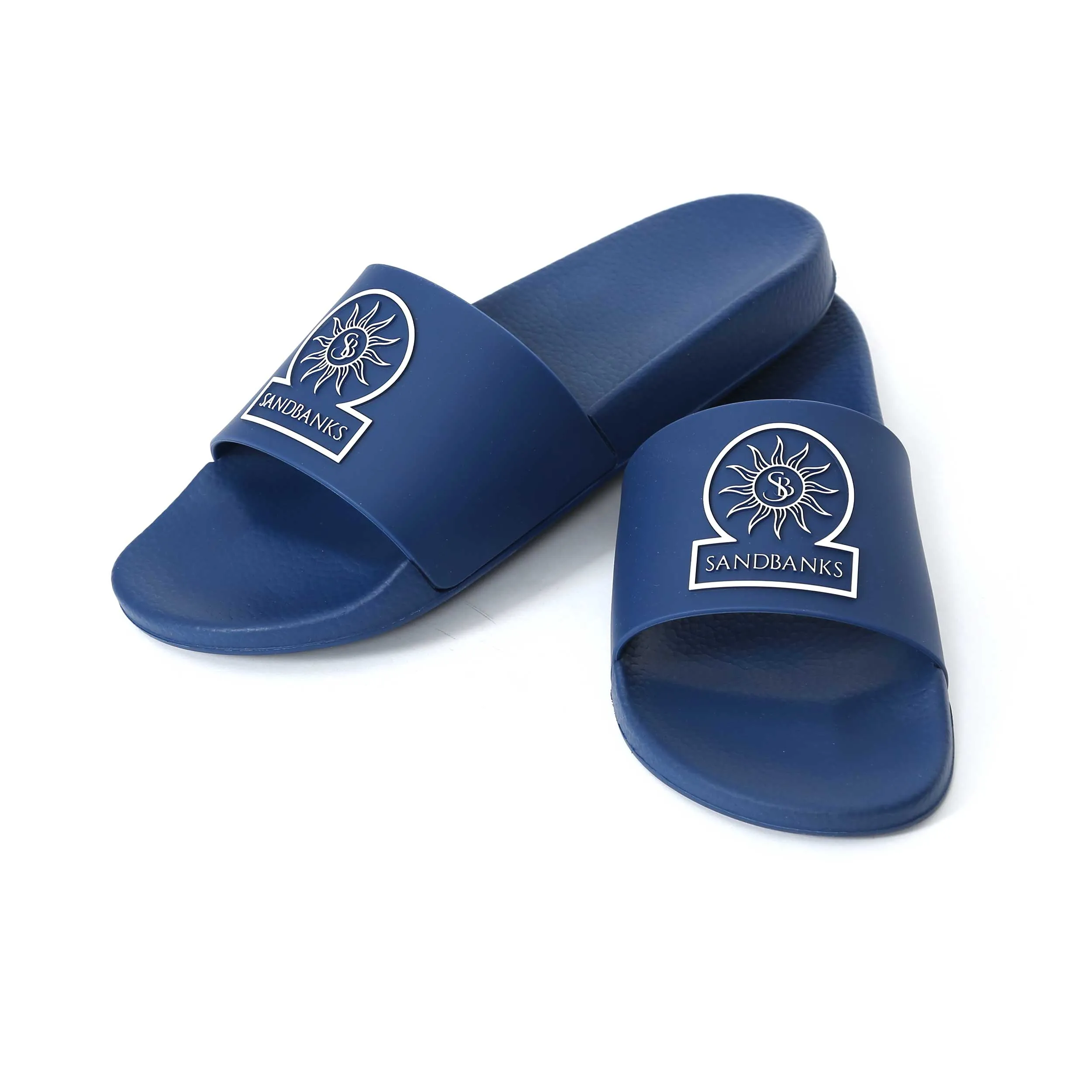 Sandbanks Logo Slides in Navy