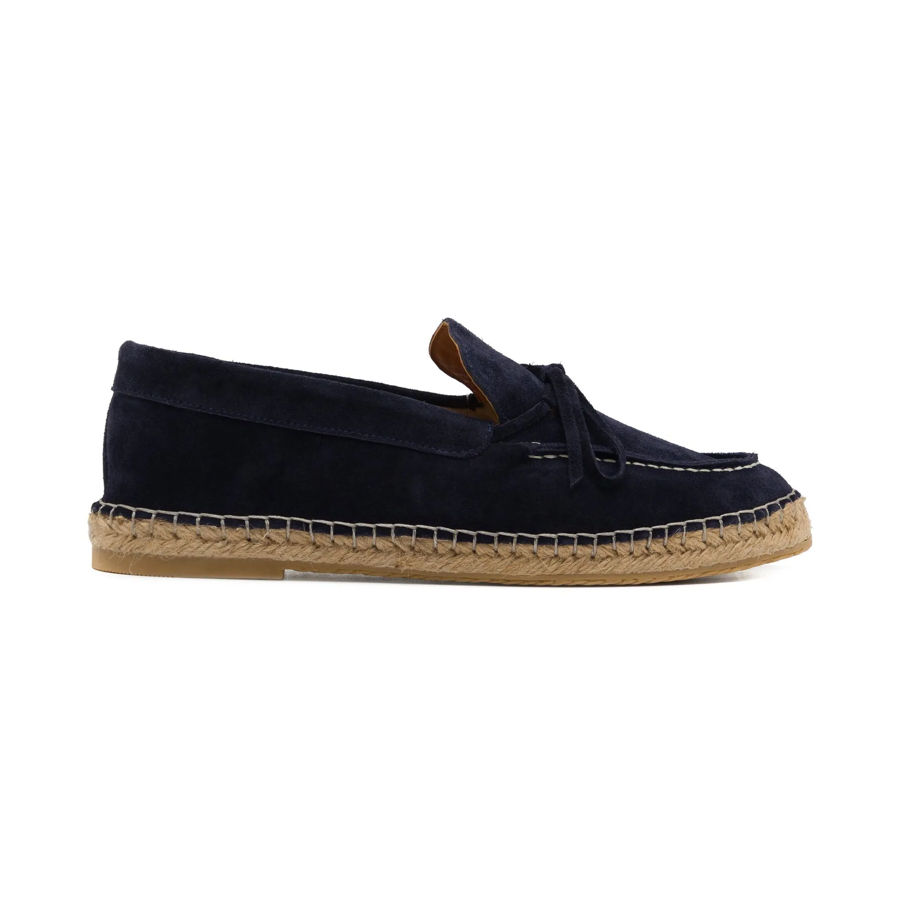 Santano Navy Blue Suede Espadrille