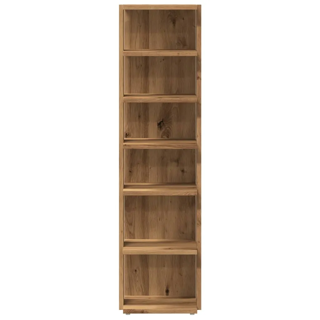 Shoe Cabinet Artisan Oak 28x27x102 cm Engineered Wood