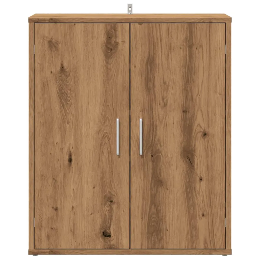 Shoe Cabinet Artisan Oak 60x35x70 cm Engineered Wood