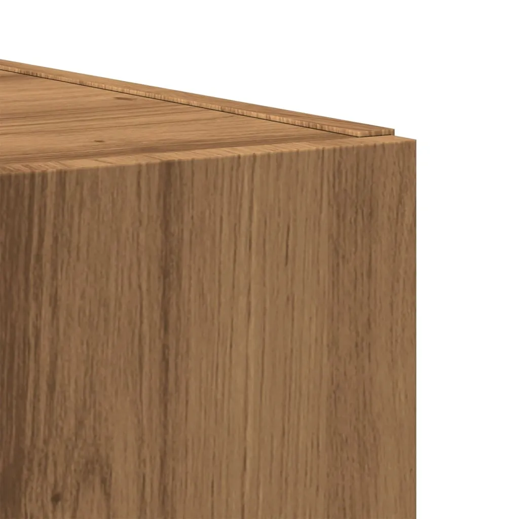 Shoe Cabinet Artisan Oak 80x35.5x180 cm Engineered Wood