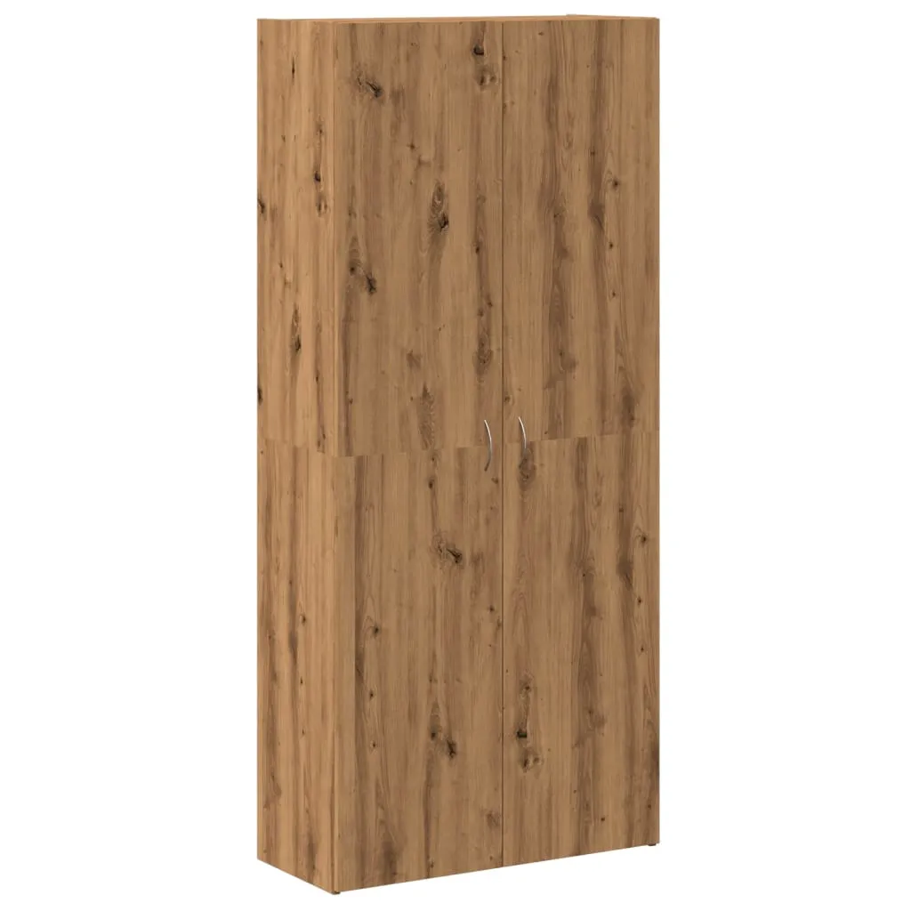 Shoe Cabinet Artisan Oak 80x35.5x180 cm Engineered Wood