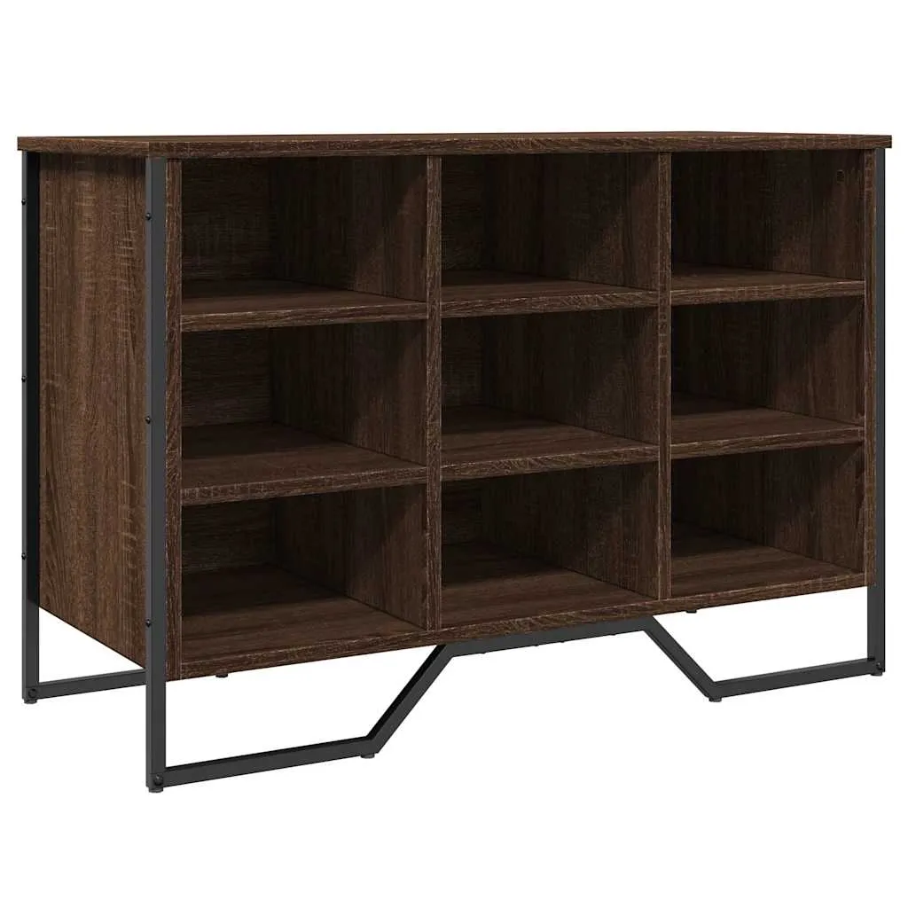 Shoe Cabinet Brown Oak 90x38x61.5 cm Engineered Wood