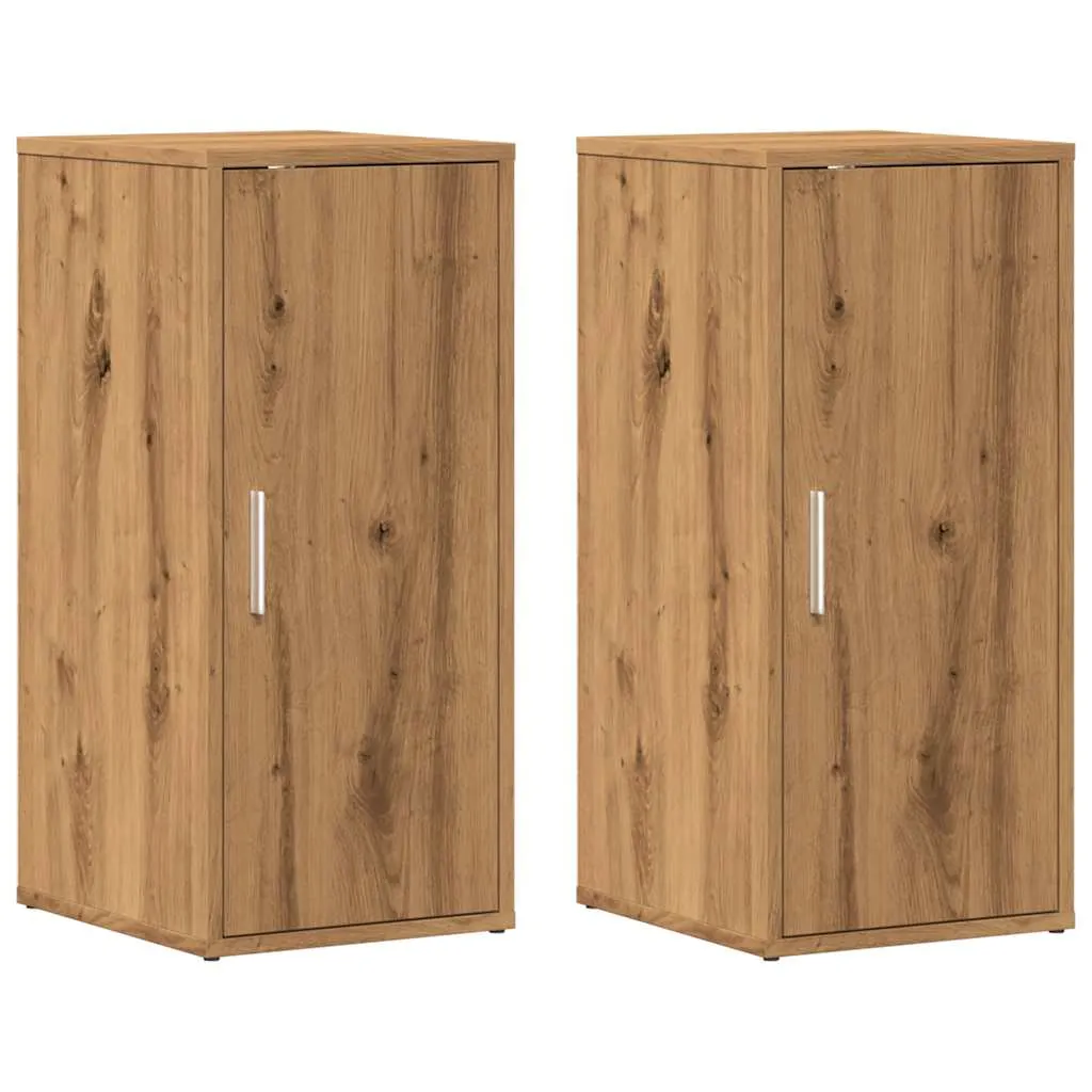 Shoe Cabinets 2 pcs Artisan Oak 32x35x70 cm Engineered Wood