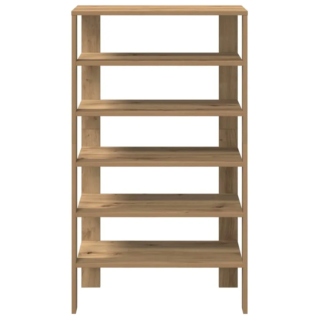 Shoe Rack Artisan Oak 61x32x105 cm Engineered Wood