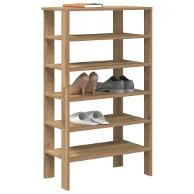 Shoe Rack Artisan Oak 61x32x105 cm Engineered Wood