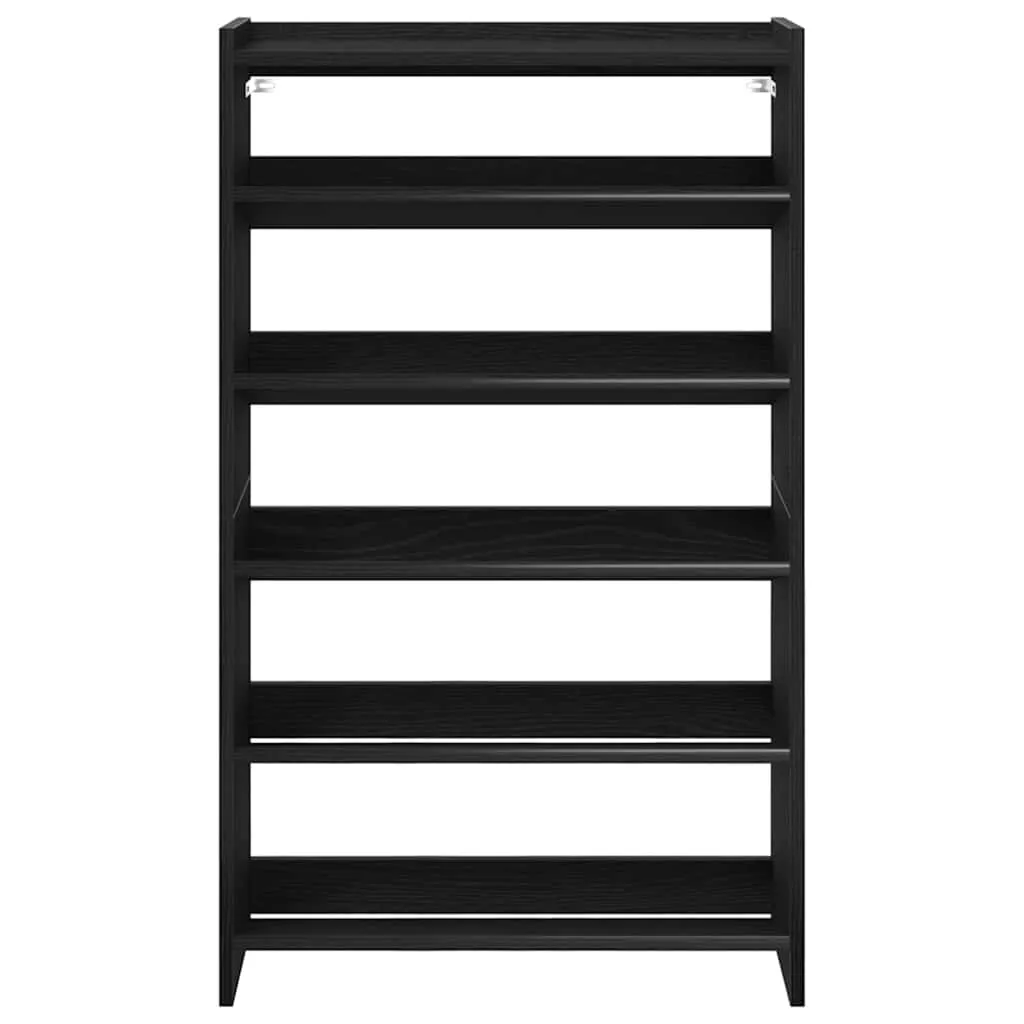 Shoe Rack Black 60x25x100 cm Engineered Wood