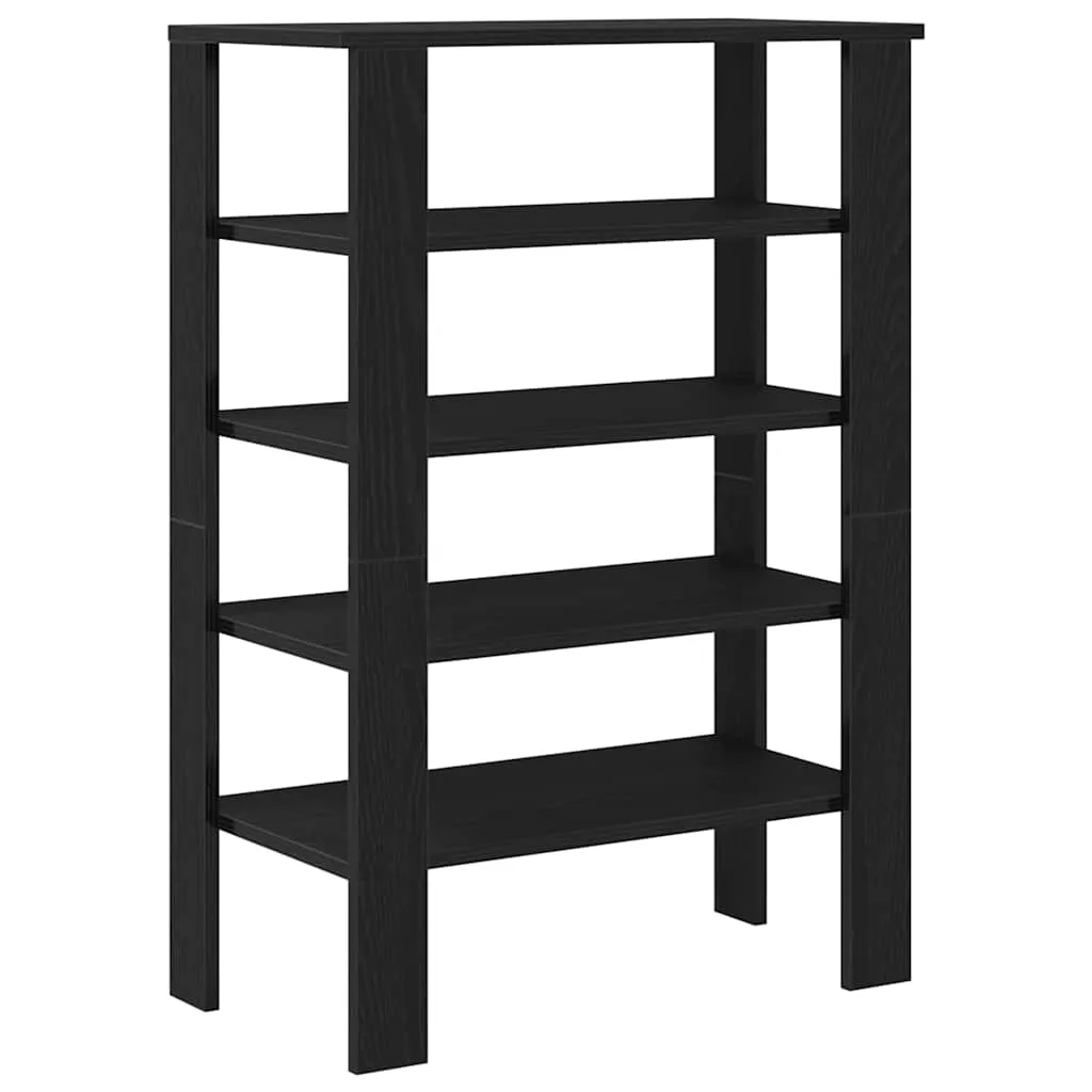 Shoe Rack Black 61x32x87.5 cm Engineered Wood