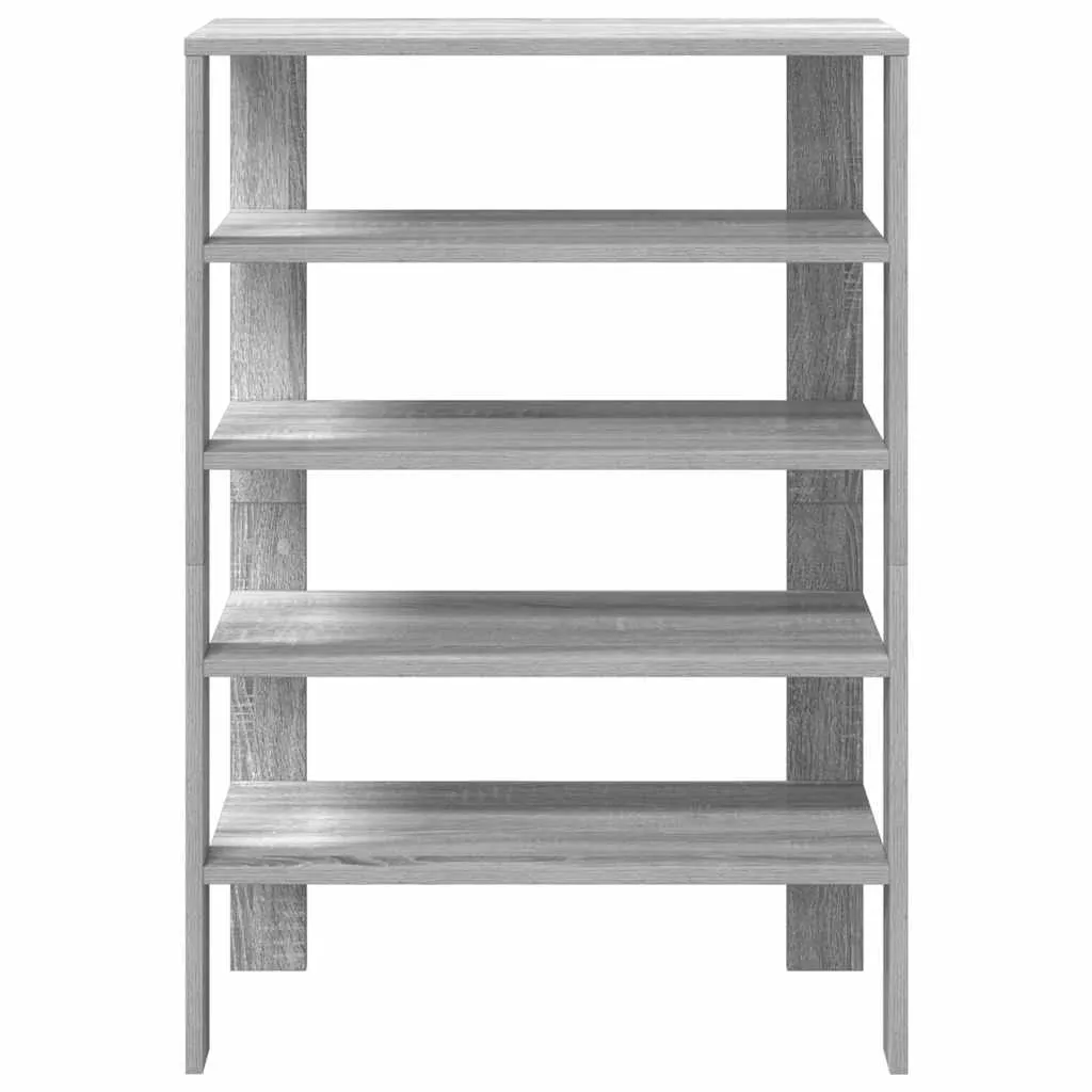 Shoe Rack Grey Sonoma 61x32x87.5 cm Engineered Wood