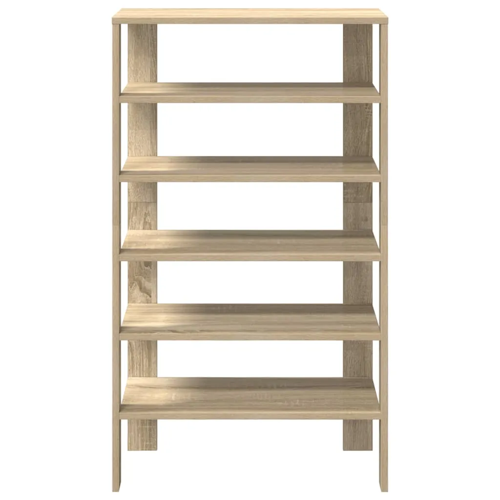 Shoe Rack Sonoma Oak 61x32x105 cm Engineered Wood