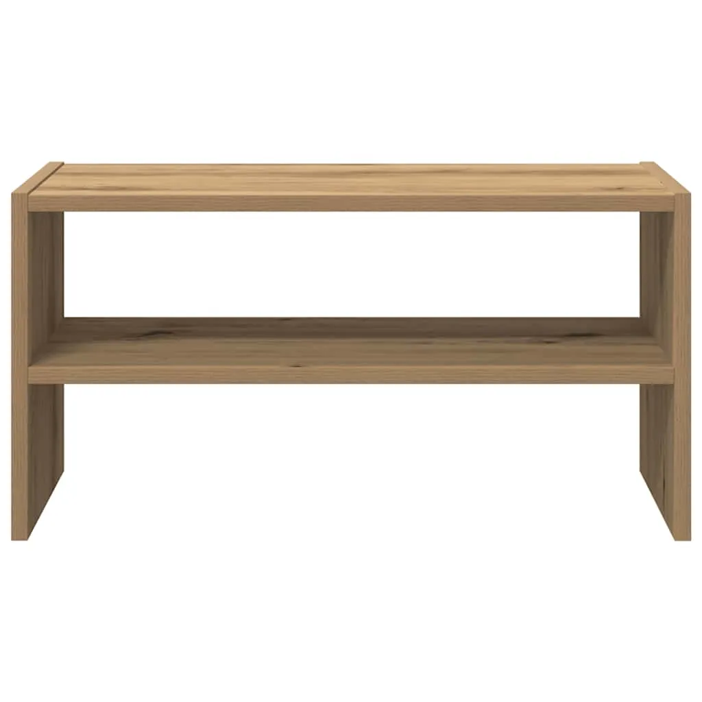 Shoe Rack Stackable Artisan Oak 60x30x30.5 cm