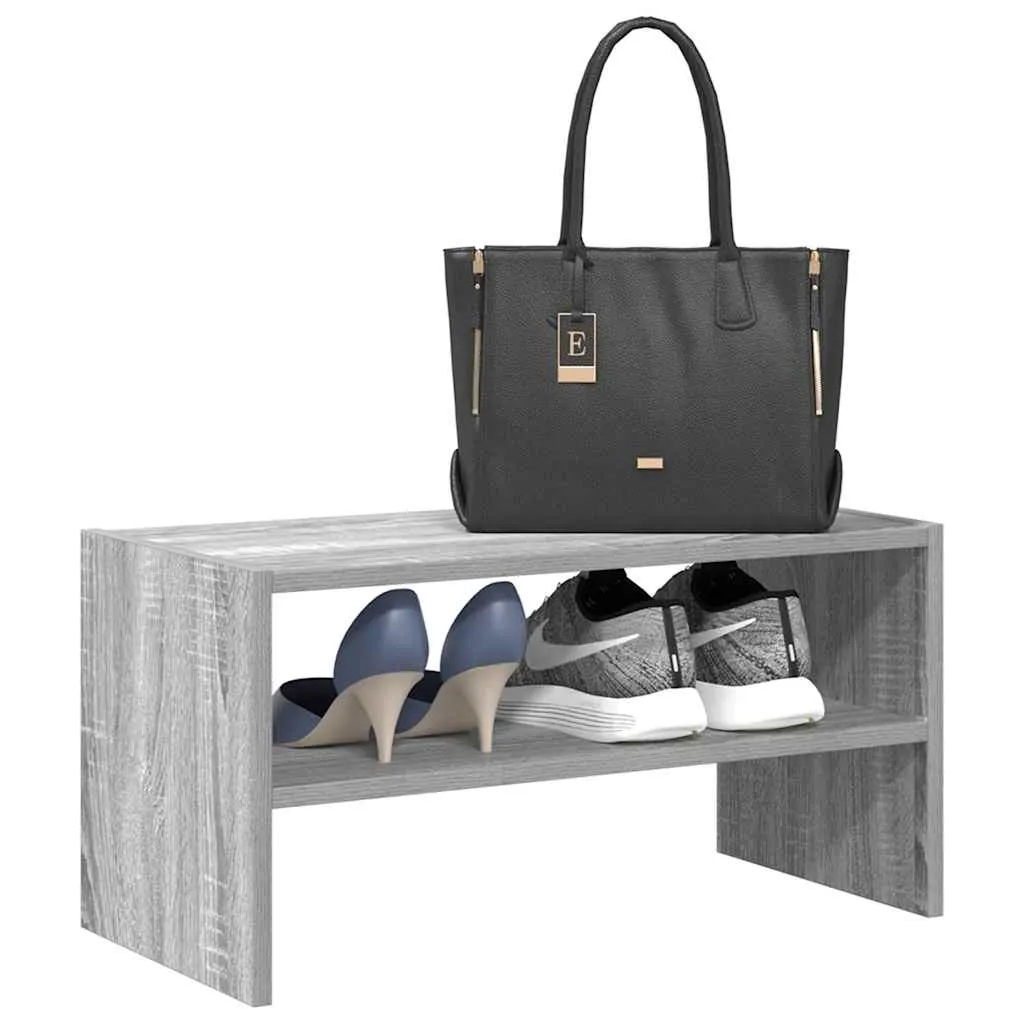 Shoe Rack Stackable Grey Sonoma 60x30x30.5 cm