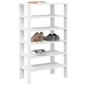 Shoe Rack White 61x32x105 cm Engineered Wood