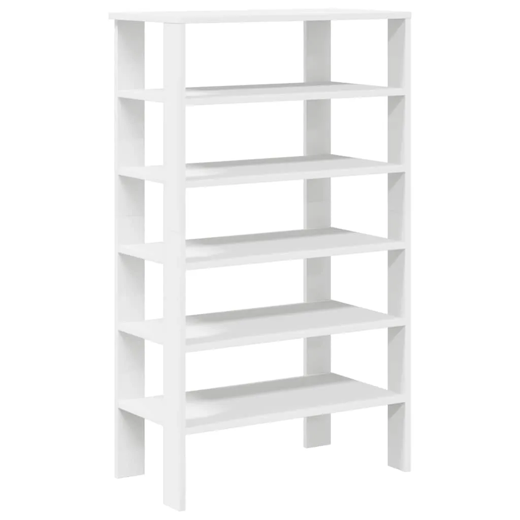 Shoe Rack White 61x32x105 cm Engineered Wood