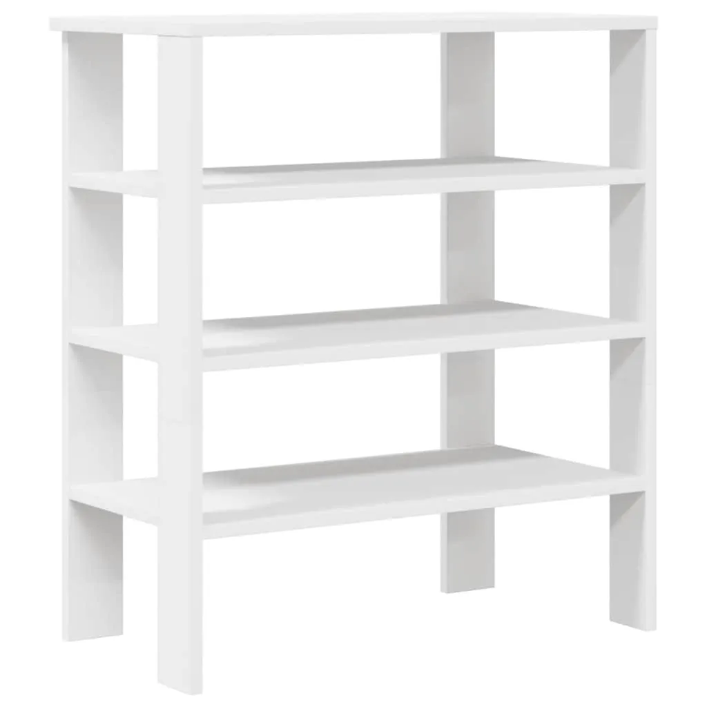 Shoe Rack White 61x32x70 cm Engineered Wood