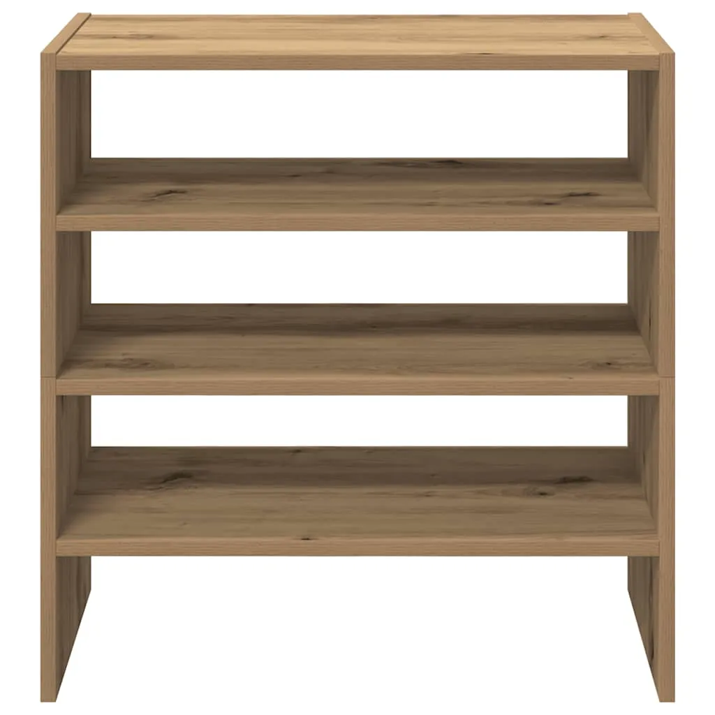 Shoe Racks 2 pcs Stackable Artisan Oak 60x30x30.5 cm