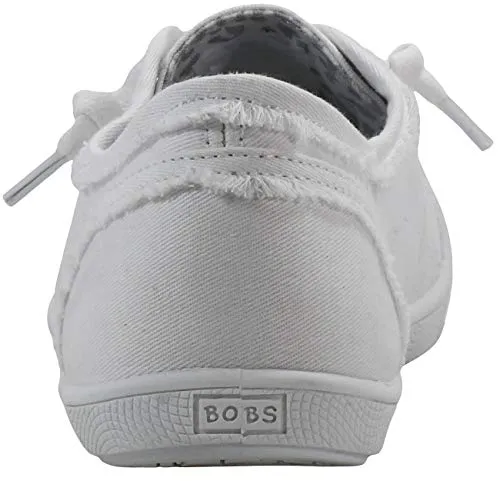 Skechers Women's Bobs B Cute Sneaker, White Canvas