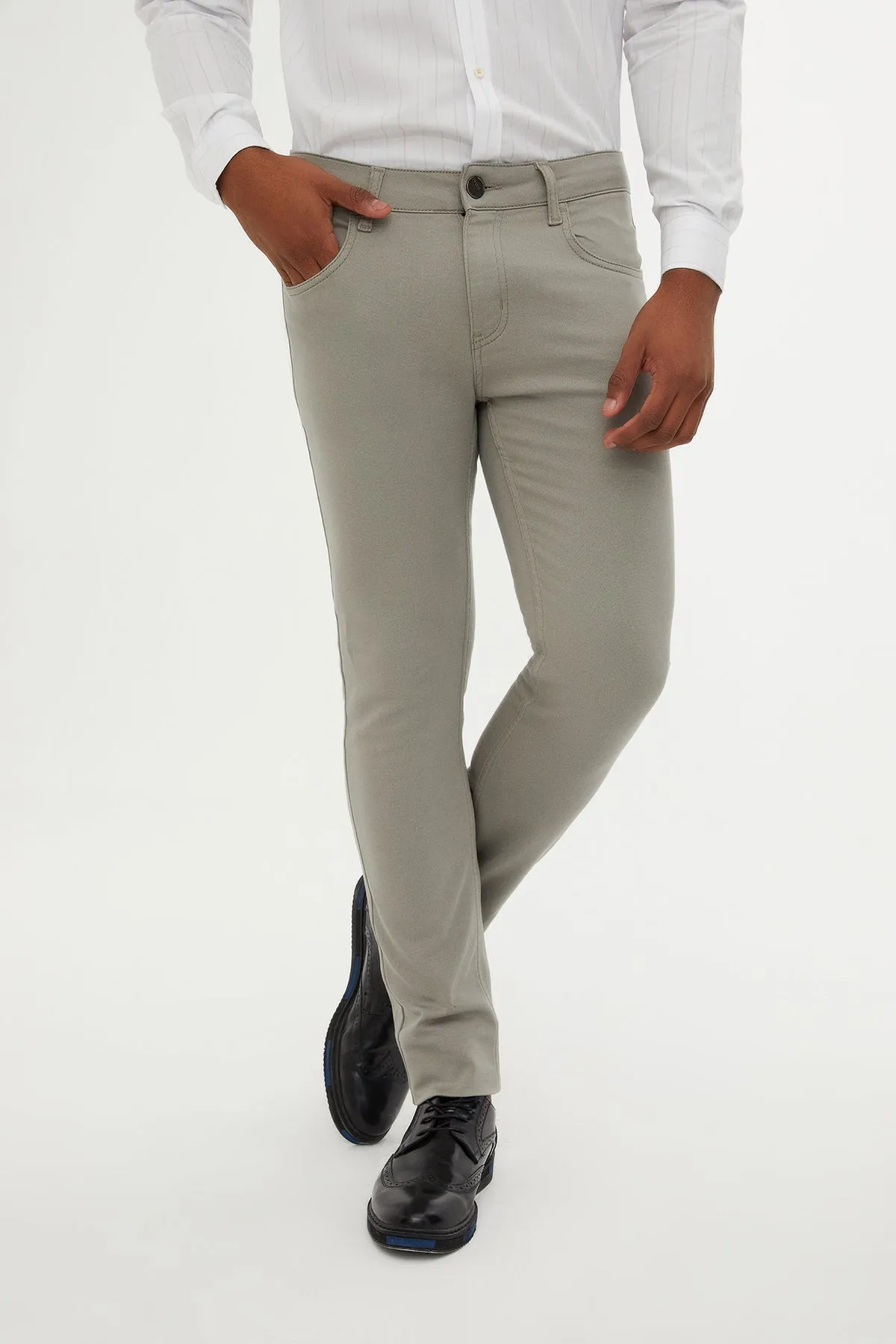 Slim Fit Low Waist Rock Cotton Casual Pants