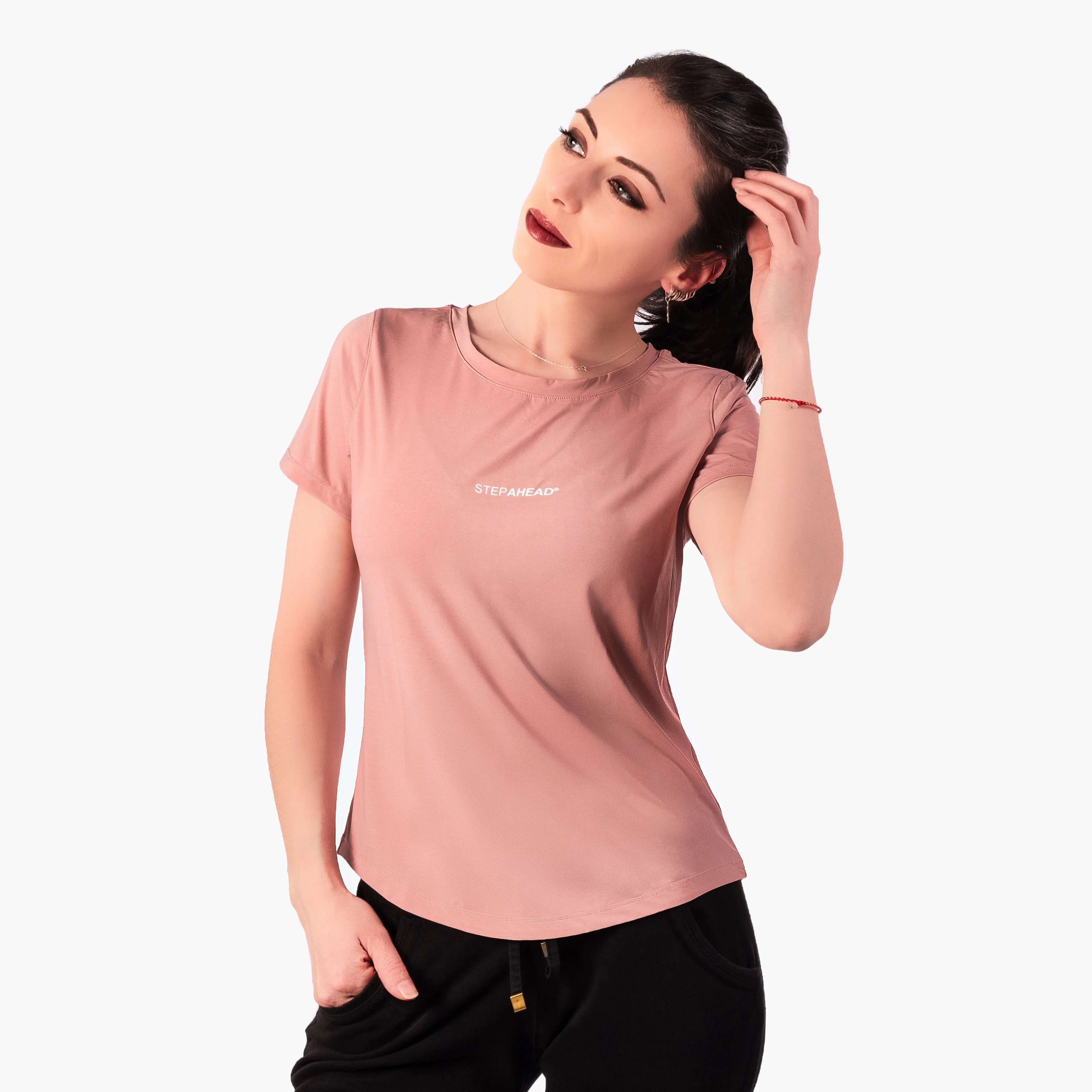 Step Ahead Salmon Seamless Sports T-shirt